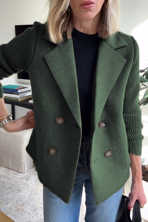 Elavita - Olivia – Double-breasted knitted blazer