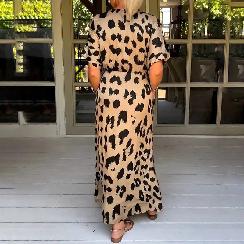 Elavita - Helga - Leopard print maxi dress