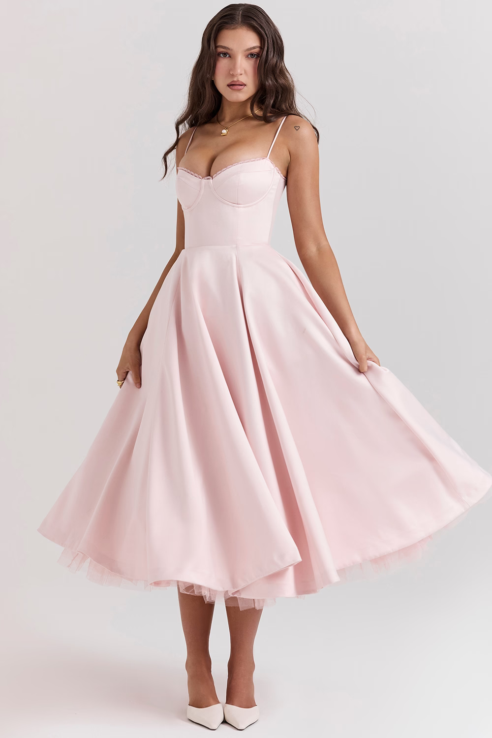 Elavita - Luce - satin midi dress