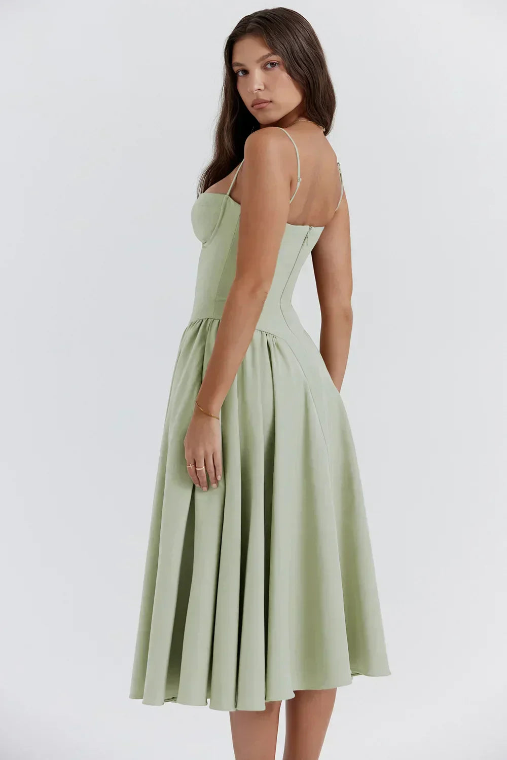 Elavita - Nina - Sleeveless corset midi dress