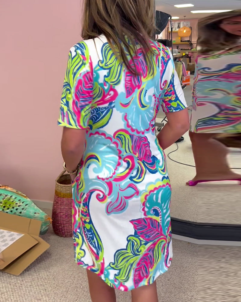 Elavita - Nadia - Printed midi dress