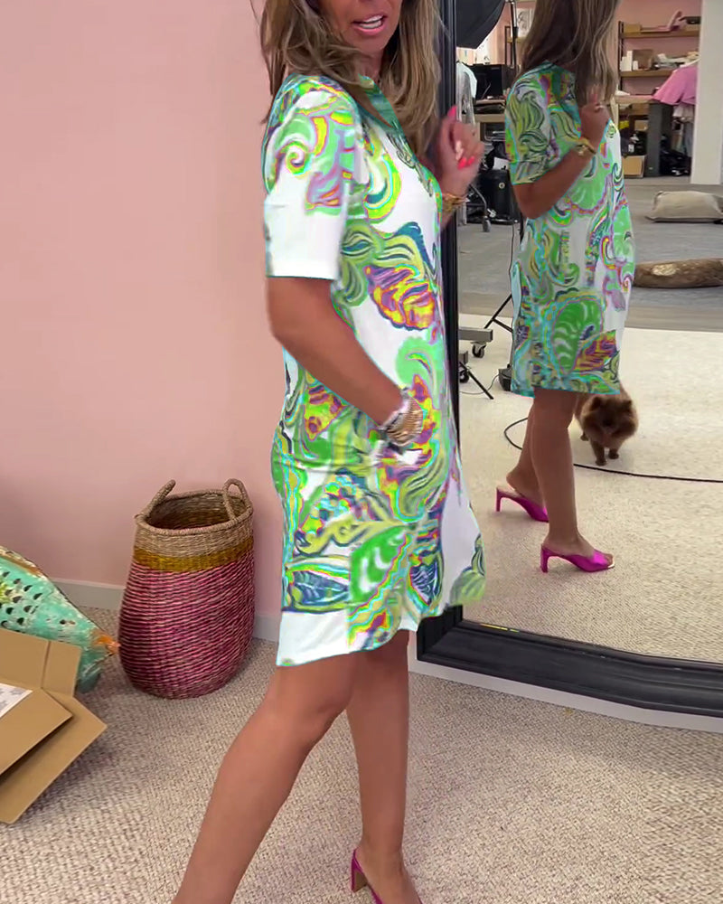 Elavita - Nadia - Printed midi dress