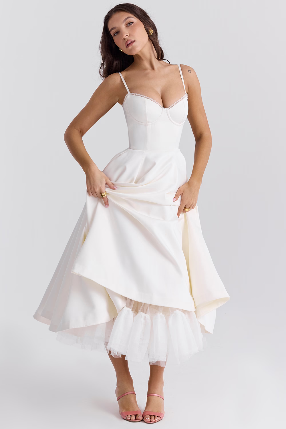 Elavita - Luce - satin midi dress