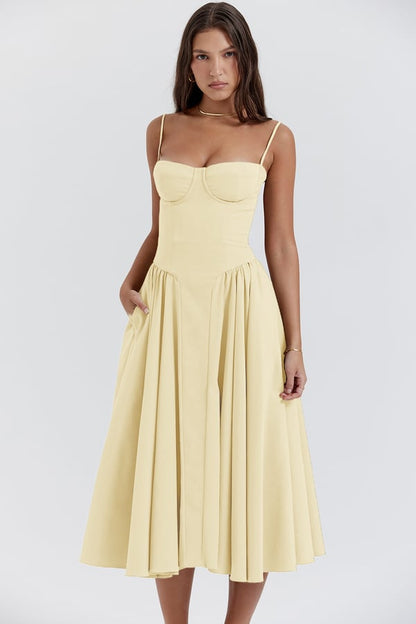 Elavita - Nina - Sleeveless corset midi dress
