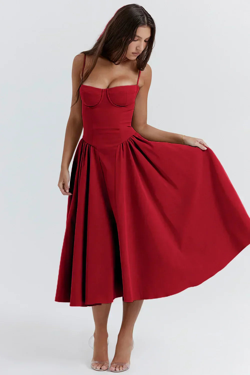 Elavita - Nina - Sleeveless corset midi dress