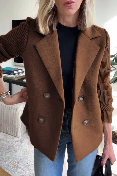 Elavita - Olivia – Double-breasted knitted blazer