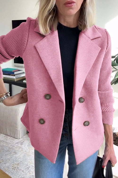 Elavita - Olivia – Double-breasted knitted blazer