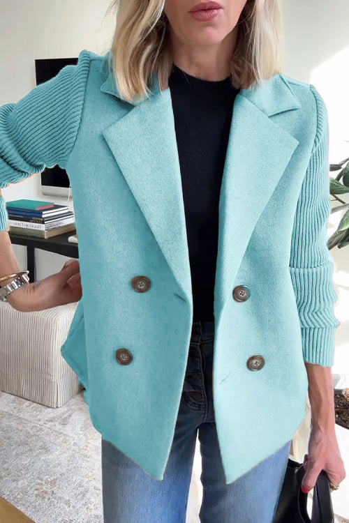 Elavita - Olivia – Double-breasted knitted blazer