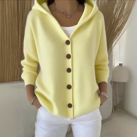 Elavita - Janet – Trendy hooded cardigan