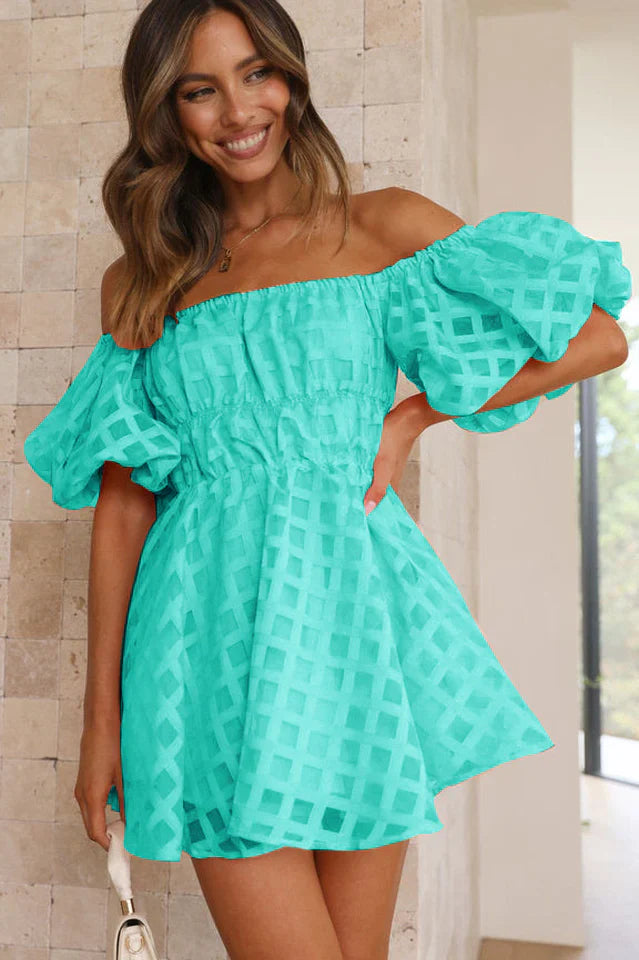Elavita - Evie - Mini dress with puff sleeves
