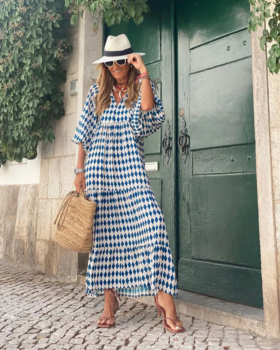 Elavita - Elin - Bohemian cotton maxi dress