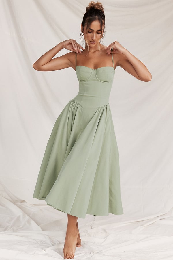 Elavita - Nina - Sleeveless corset midi dress
