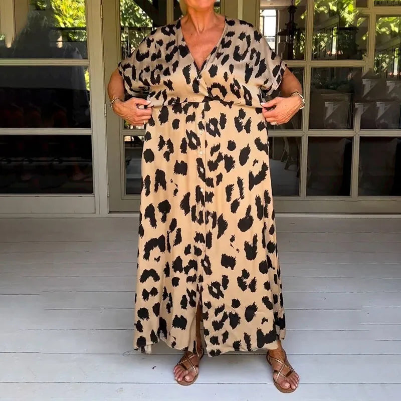 Elavita - Helga - Leopard print maxi dress