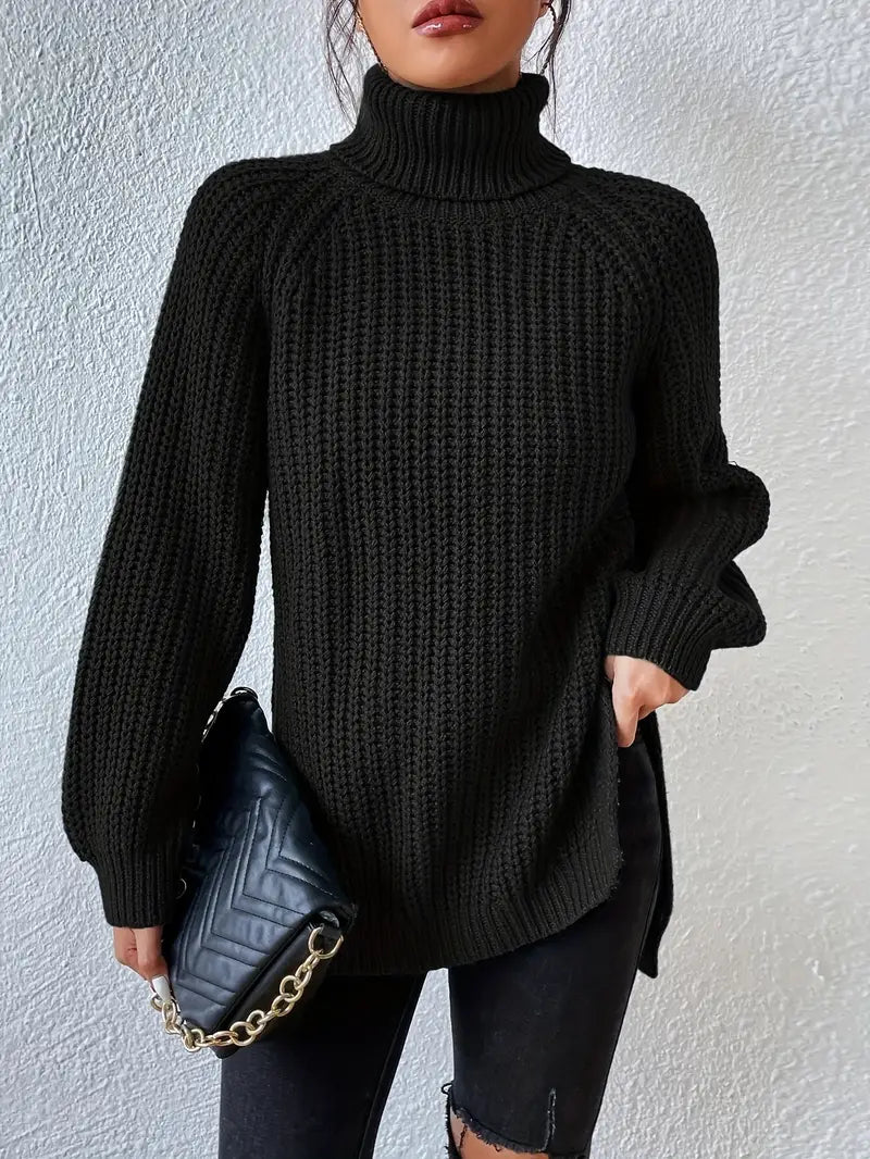 Elavita - Lavender - Couture turtleneck sweater