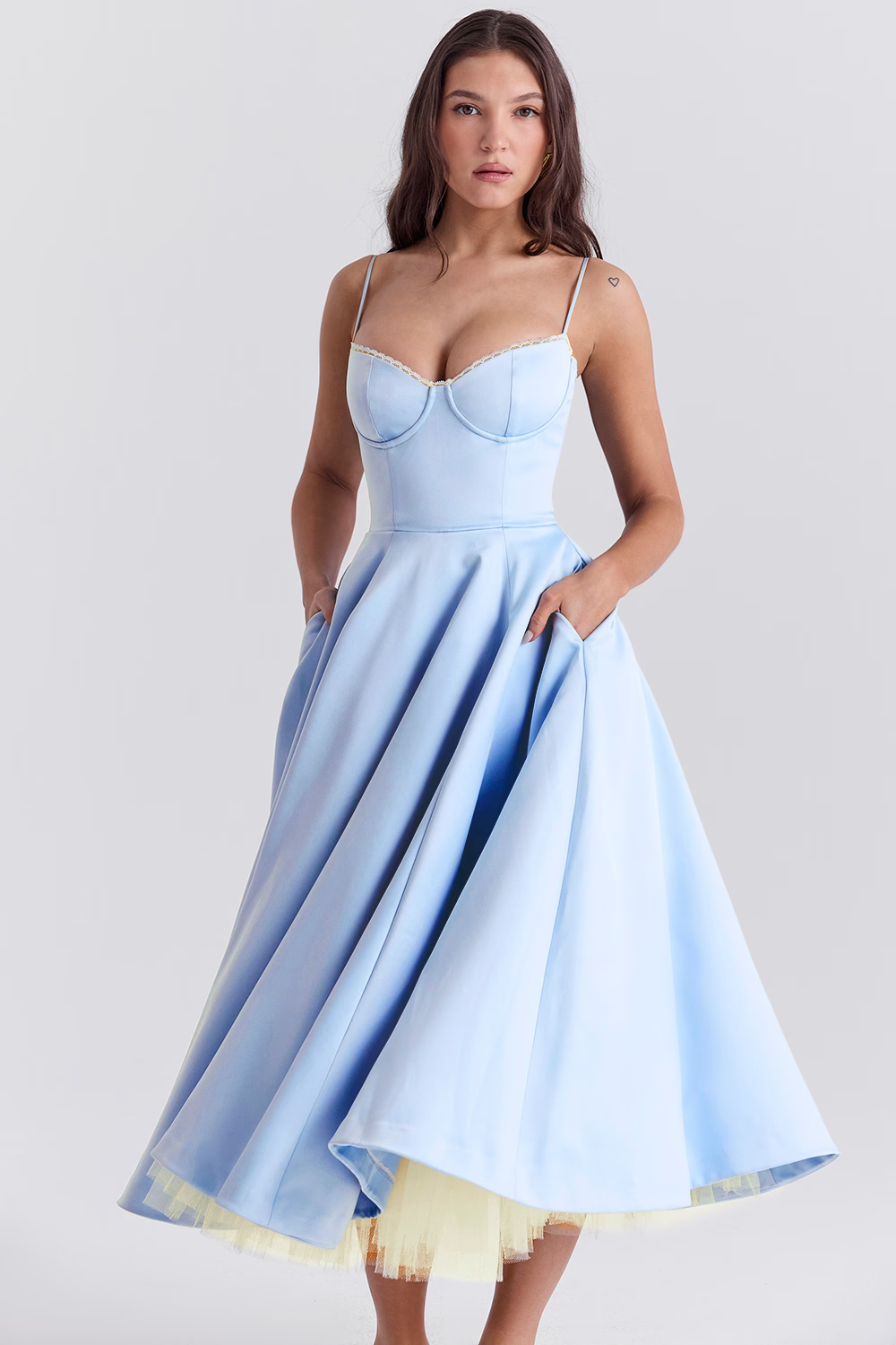 Elavita - Luce - satin midi dress