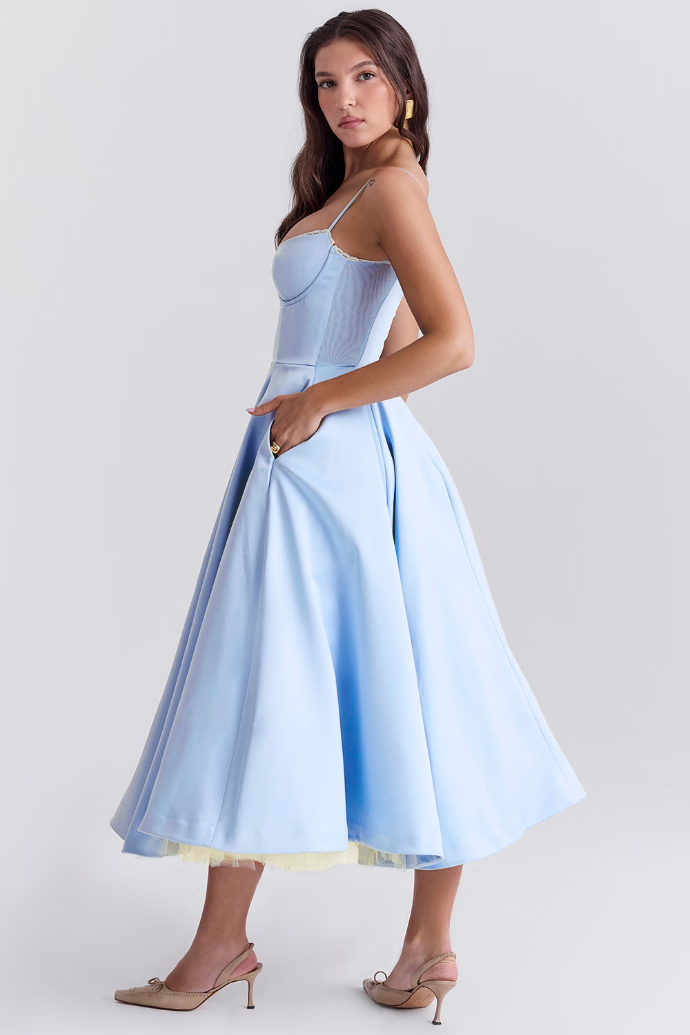 Elavita - Luce - satin midi dress