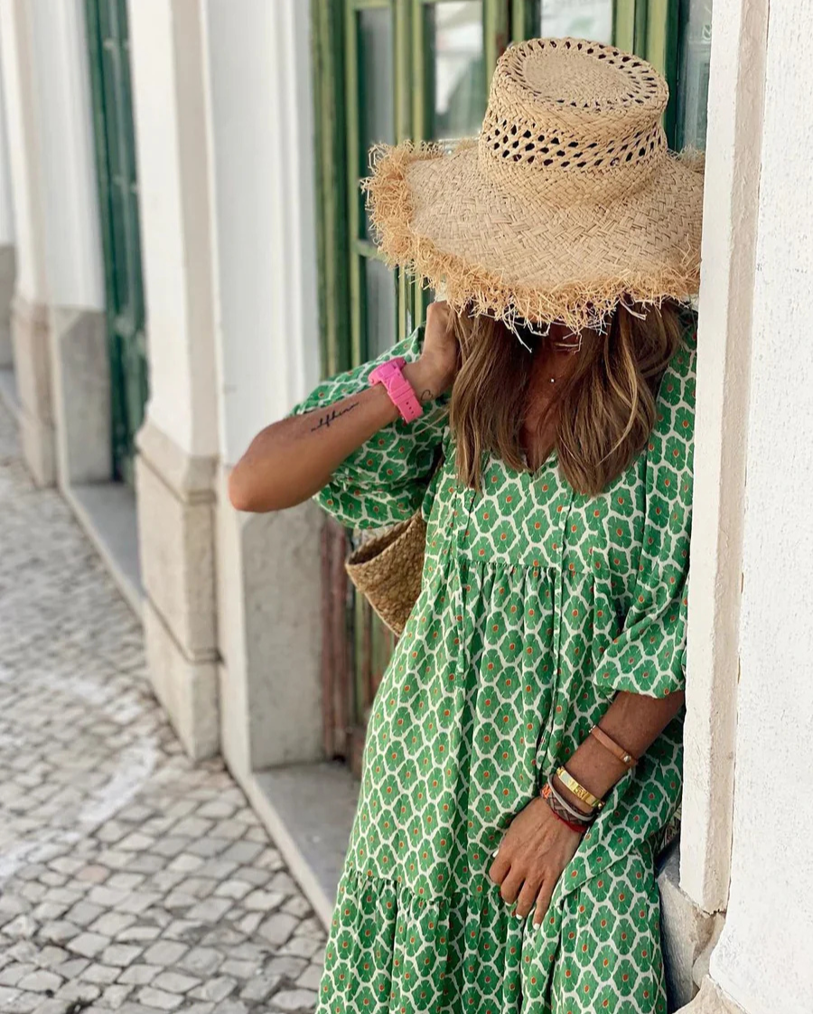 Elavita - Elin - Bohemian cotton maxi dress