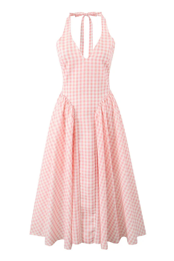 Elavita - Romina | Checked midi dress