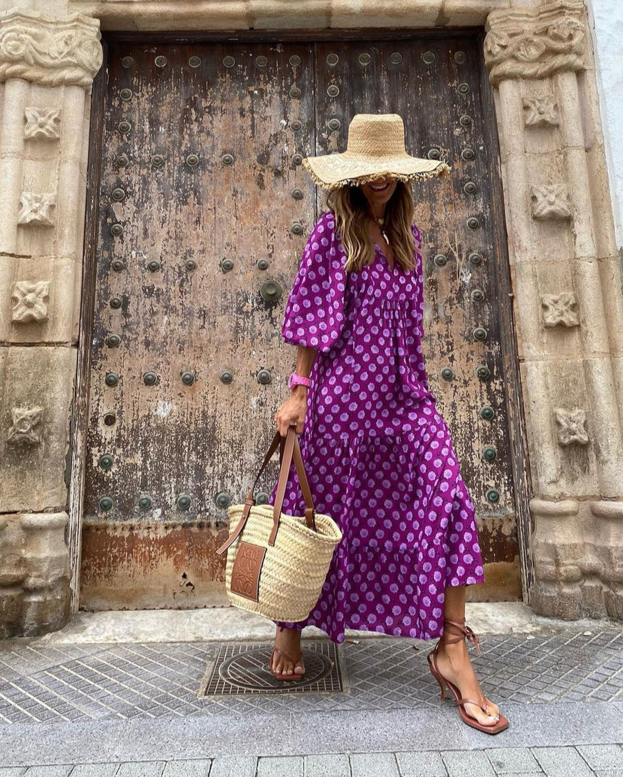 Elavita - Elin - Bohemian cotton maxi dress