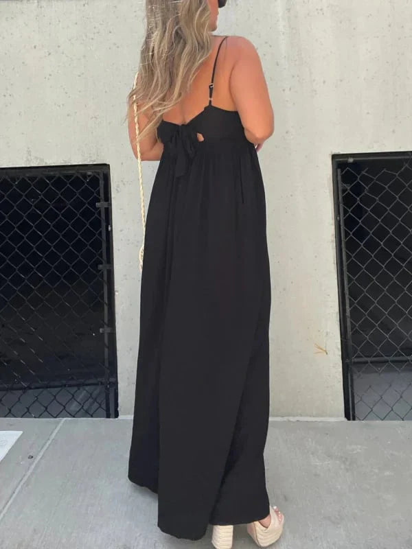 Elavita - Mara - V-neck Effortless Wide Leg Jumpsuit