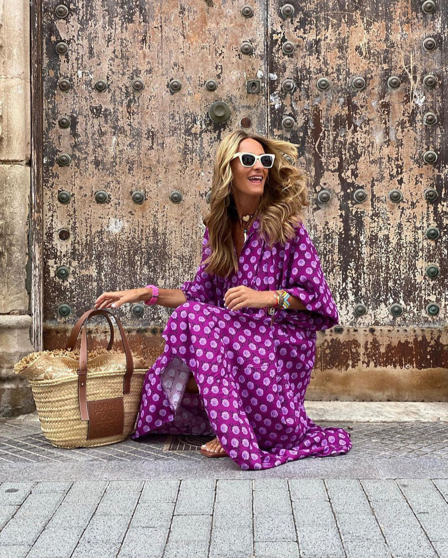 Elavita - Elin - Bohemian cotton maxi dress