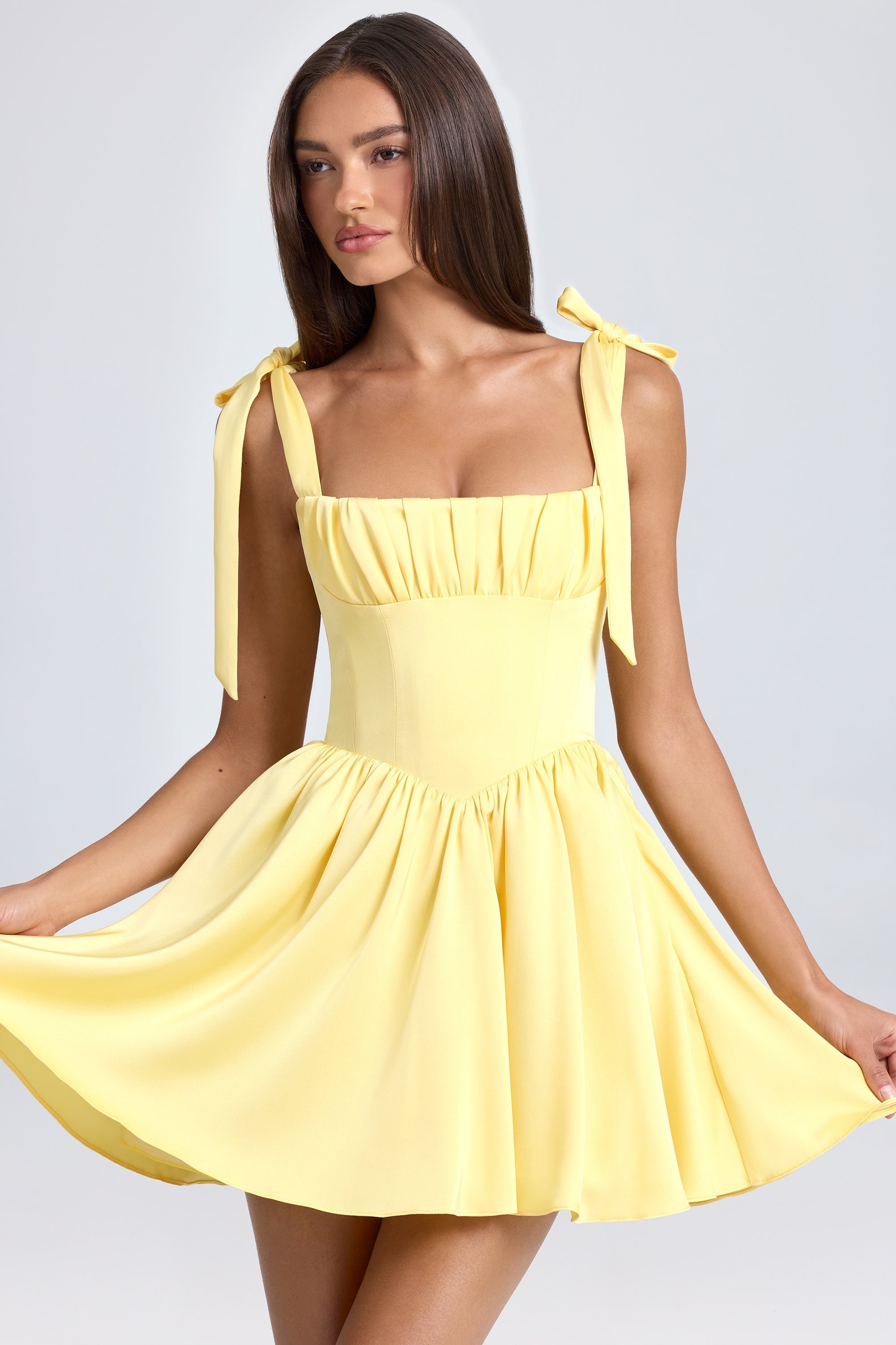 Elavita - Reza – Sleeveless Midi Dress with Tie Straps