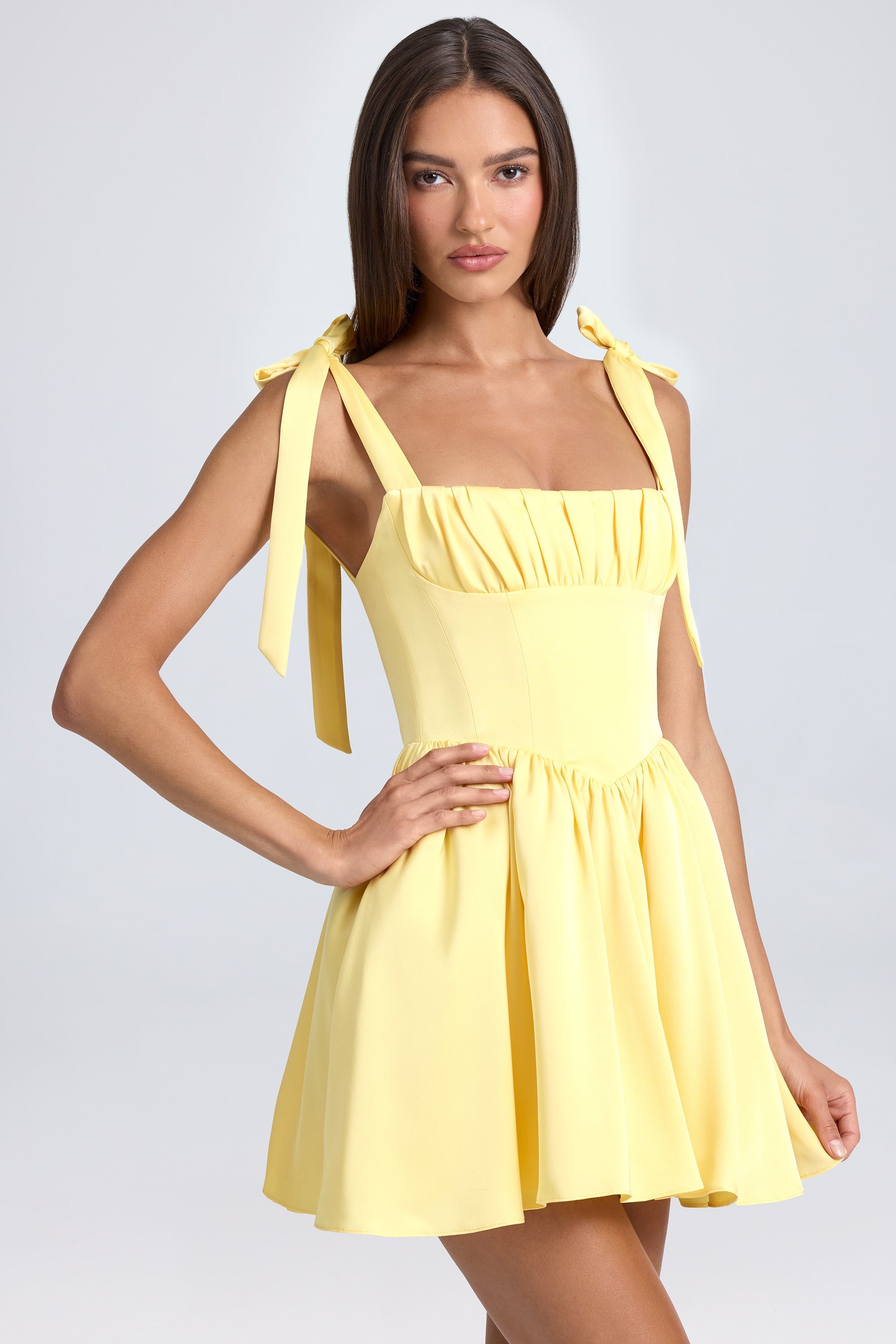 Elavita - Reza – Sleeveless Midi Dress with Tie Straps