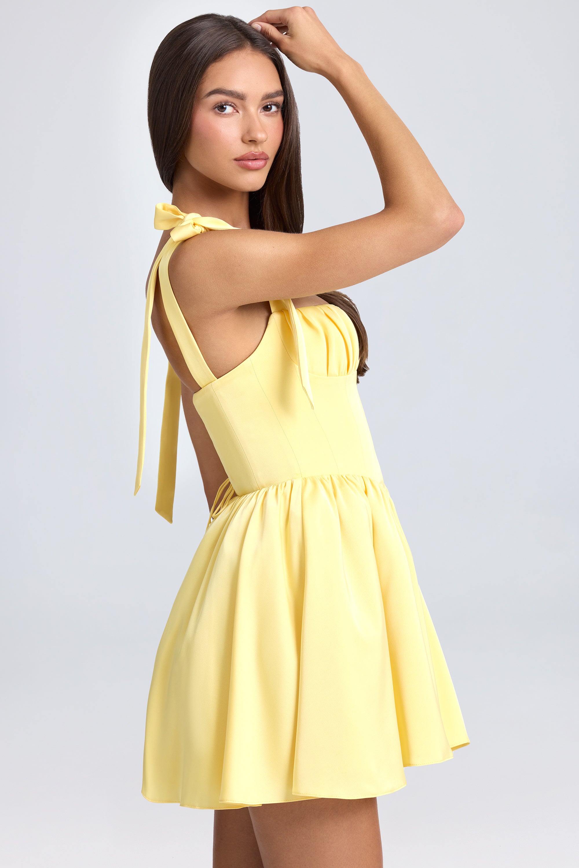 Elavita - Reza – Sleeveless Midi Dress with Tie Straps