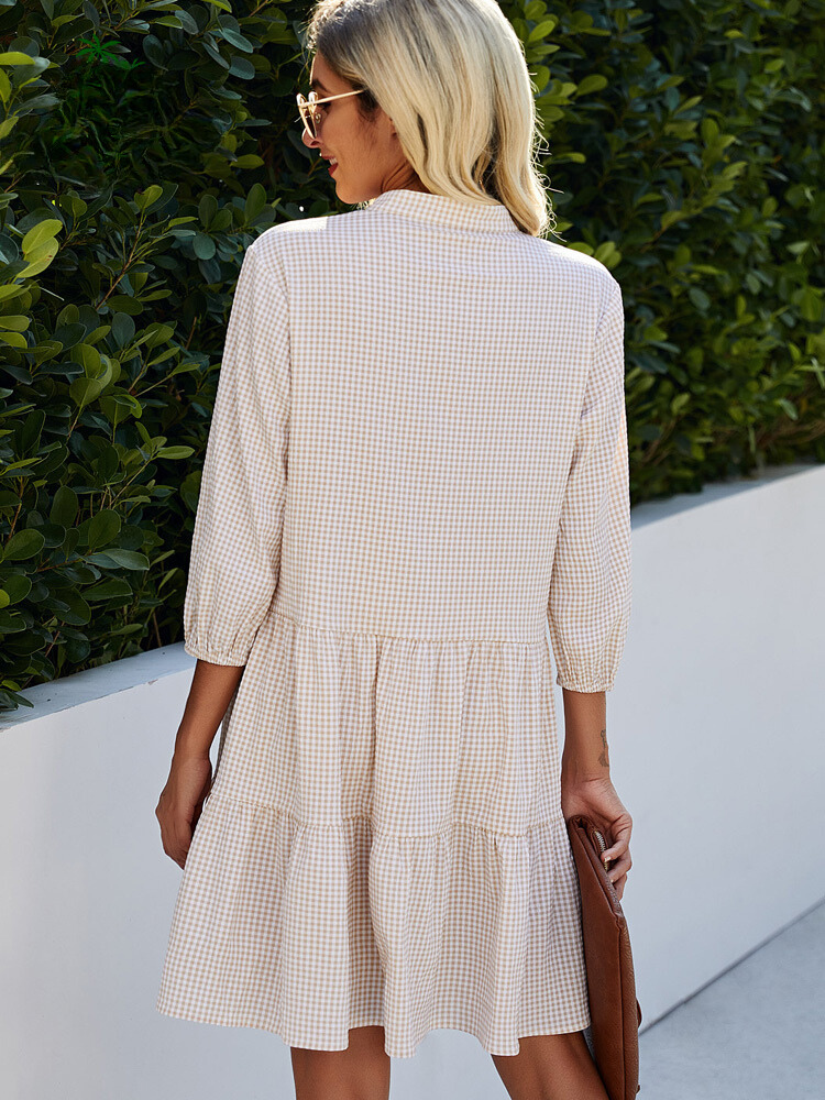 Elavita - Emy - Checked Cardigan Dress