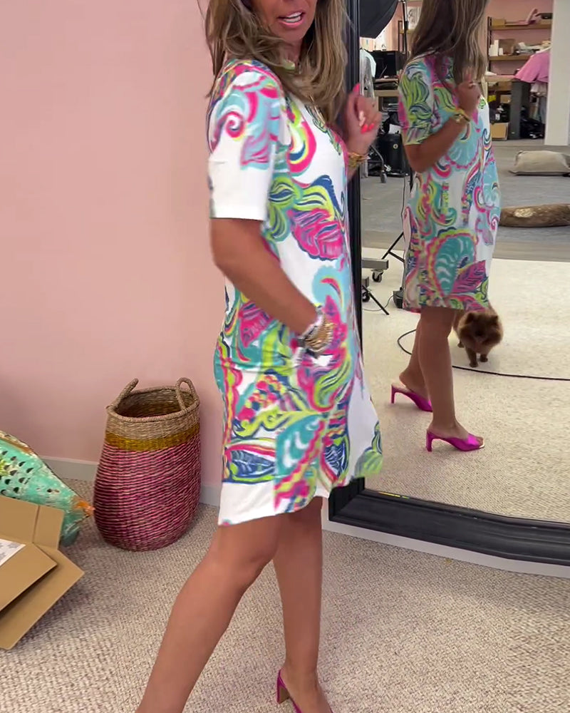 Elavita - Nadia - Printed midi dress