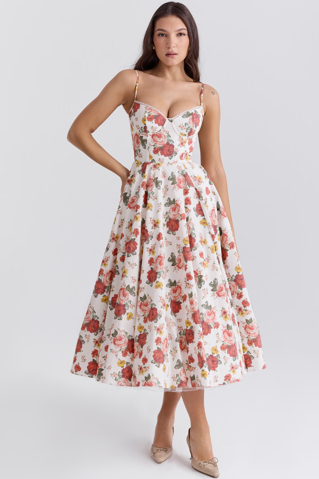Elavita - Luce - satin midi dress