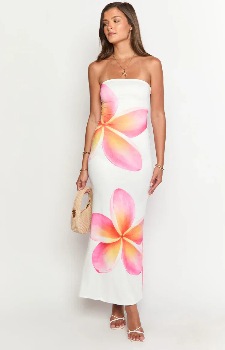 Elavita - Arizona - Maxi dress in floral mesh lace
