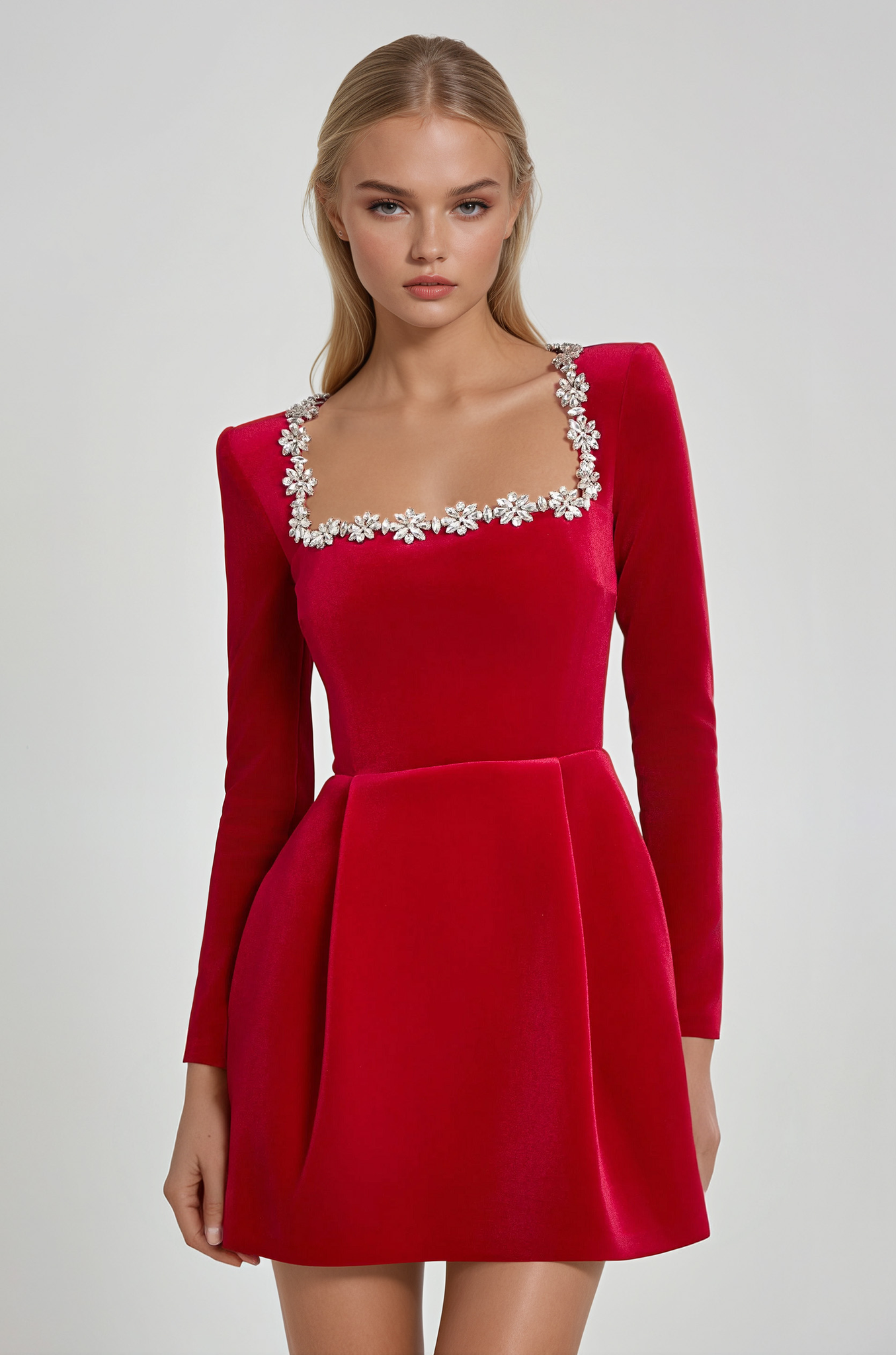 Elavita - Tazari™ | Mini dress with embellished neckline