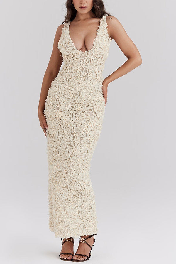 Elavita - Lyra - Backless maxi dress with floral print