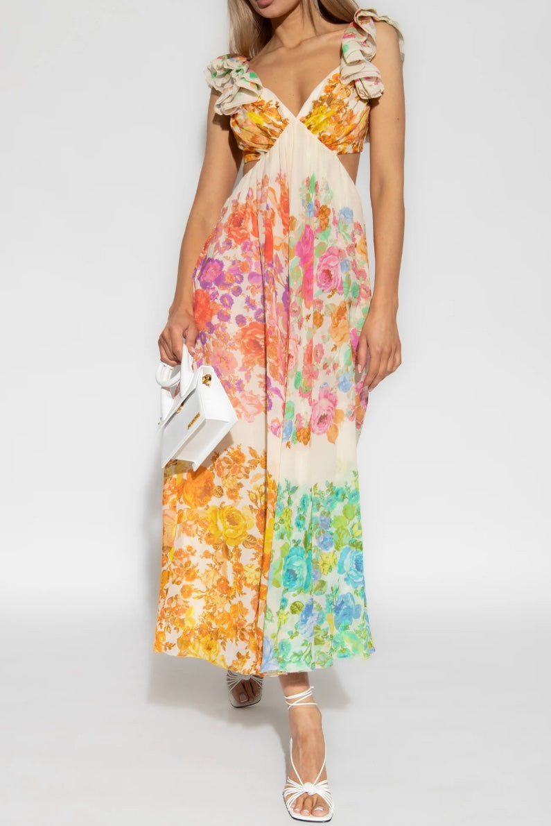 Elavita - Linne - Summer dress with floral pattern