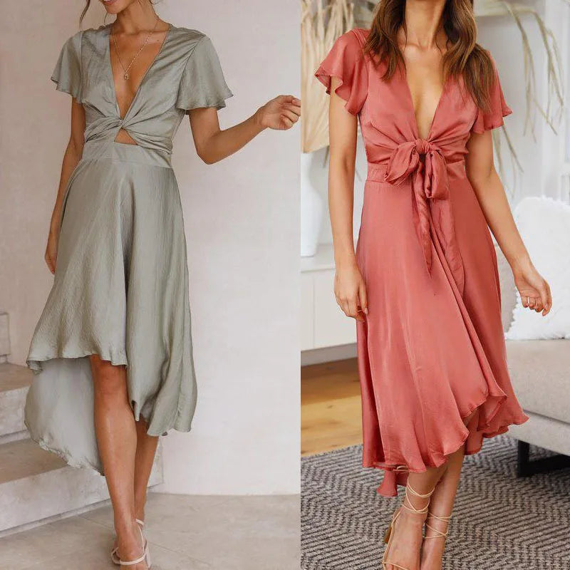 Elavita - Aija - Sexy summer dress with deep V-neck
