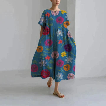 Elavita - Calliope - Elegant dress with floral pattern