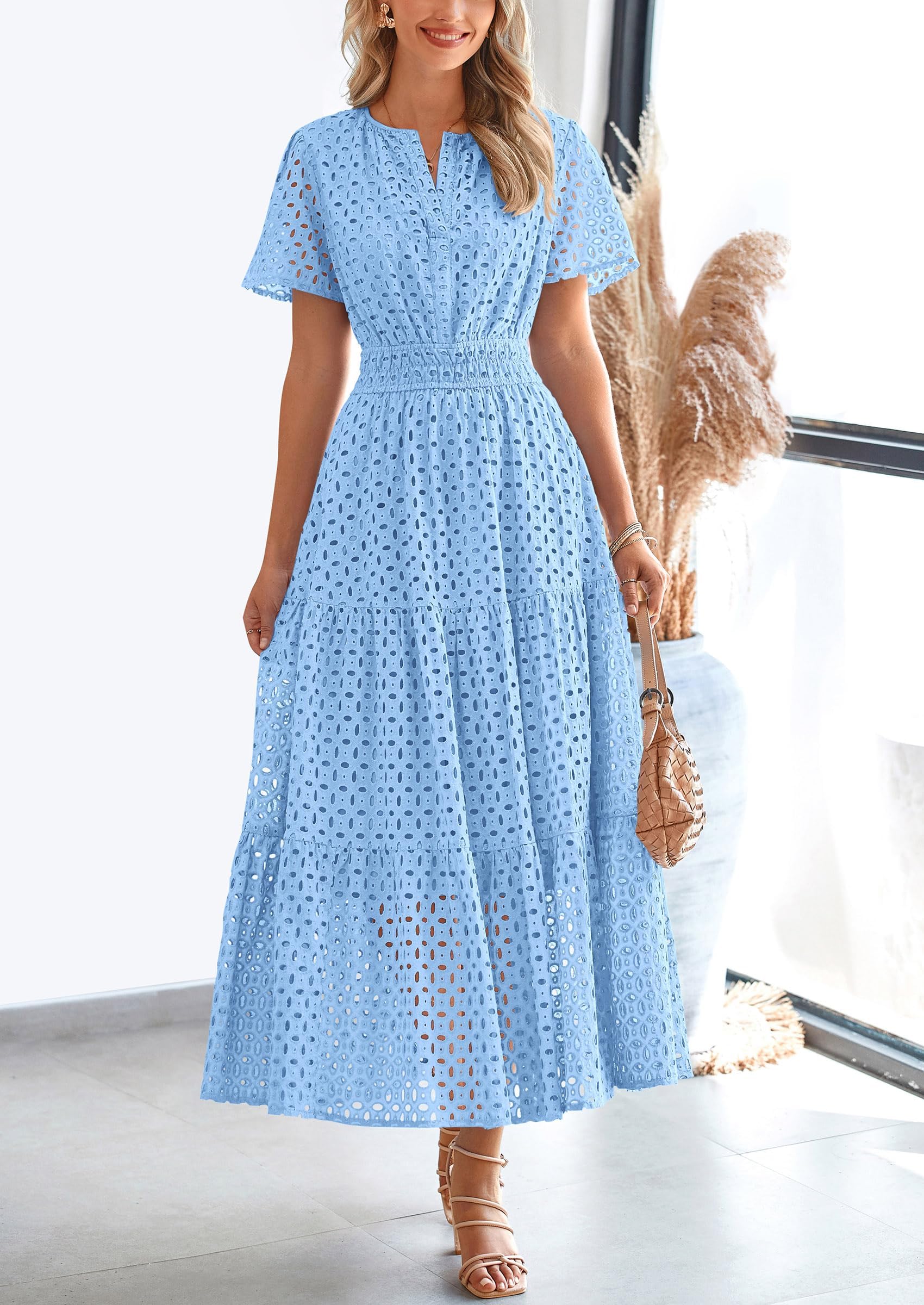 Elavita - Linette - Elegant summer dress with eyelets