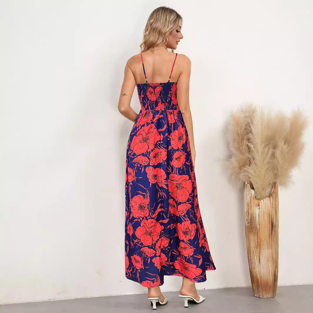 Elavita - Emma - Floral ruched maxi dress