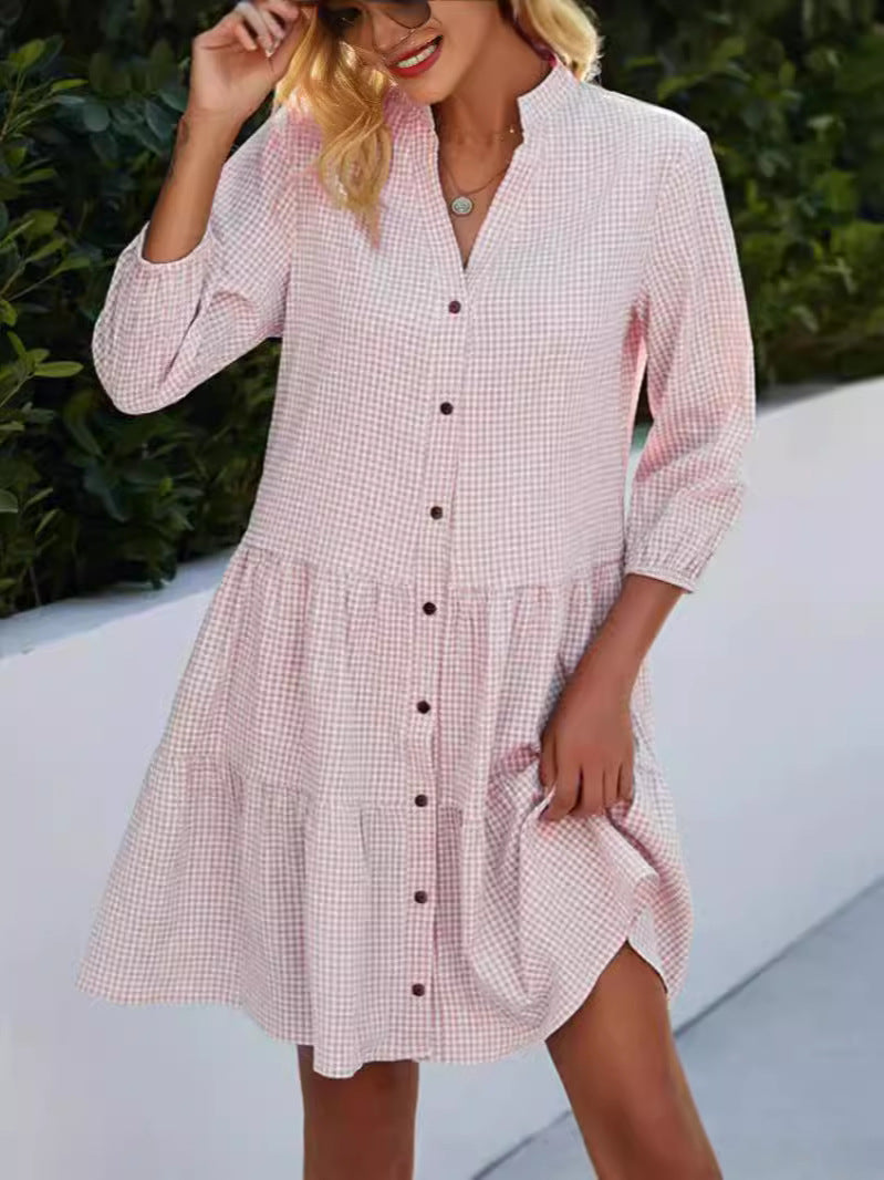 Elavita - Emy - Checked Cardigan Dress