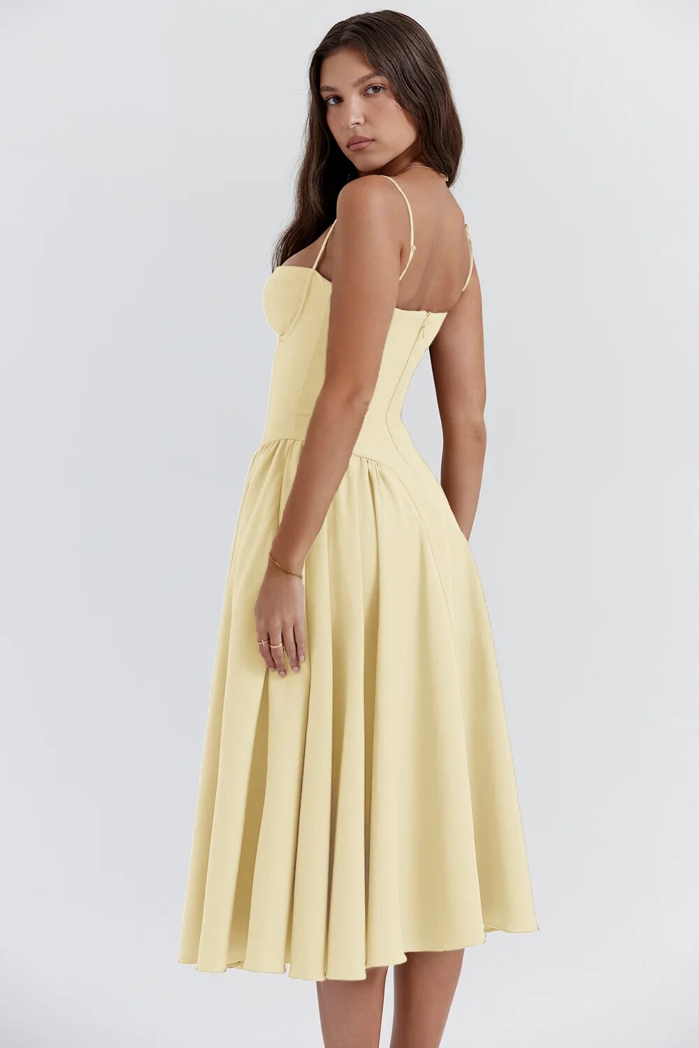Elavita - Nina - Sleeveless corset midi dress