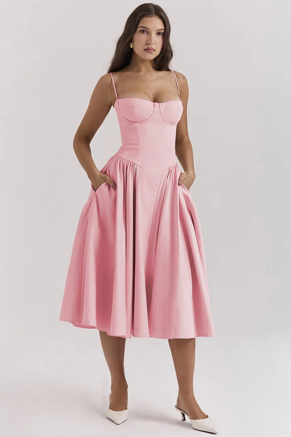 Elavita - Nina - Sleeveless corset midi dress