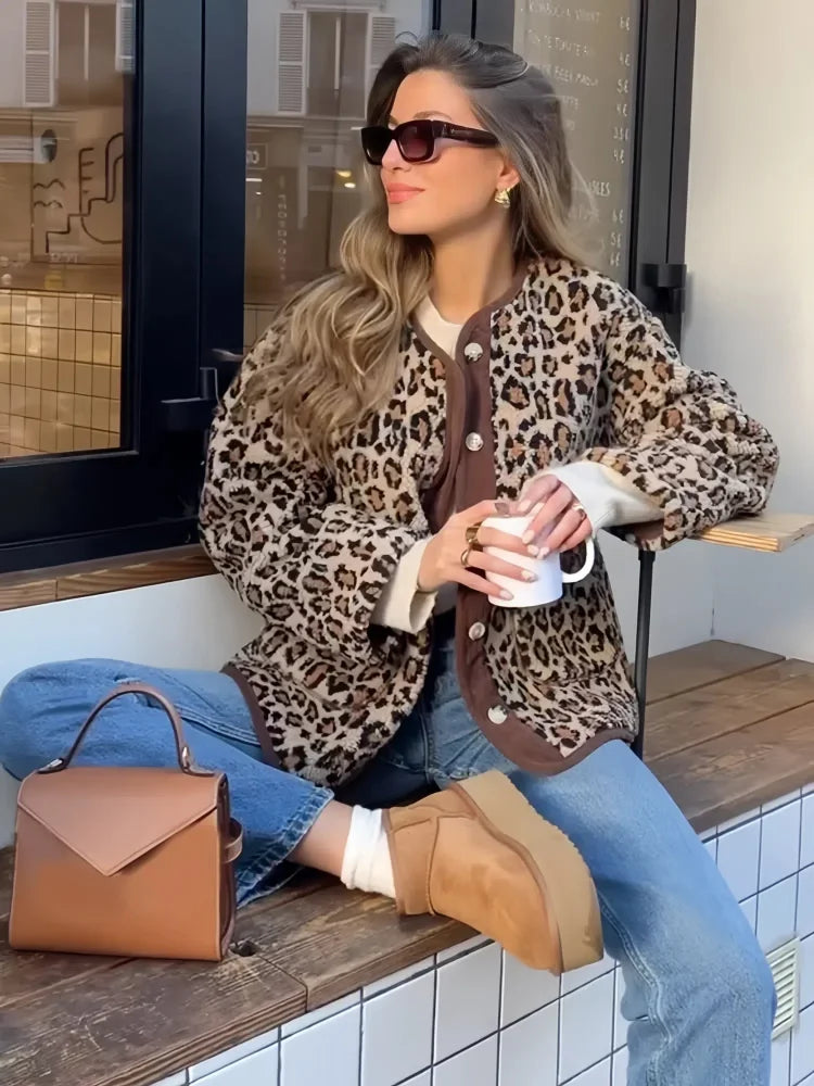 Elavita - Miriam - Stylish leopard cardigan