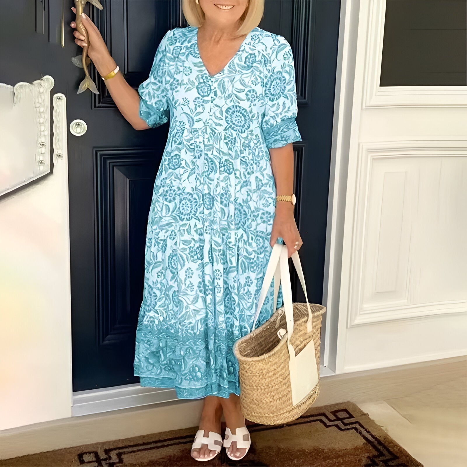 Elavita - Rosetta - Boho dress with V-neck
