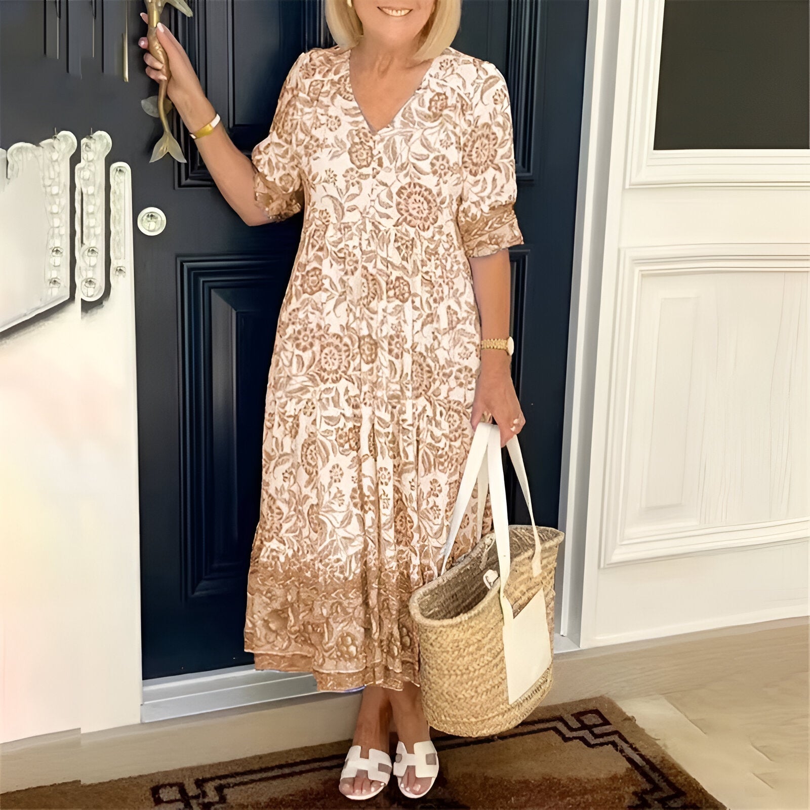 Elavita - Rosetta - Boho dress with V-neck