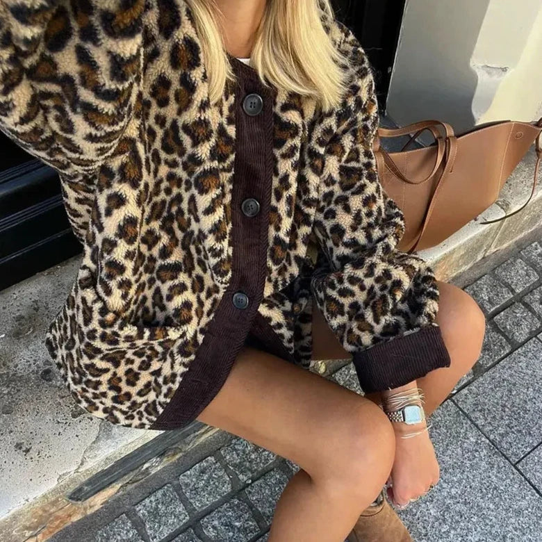 Elavita - Miriam - Stylish leopard cardigan