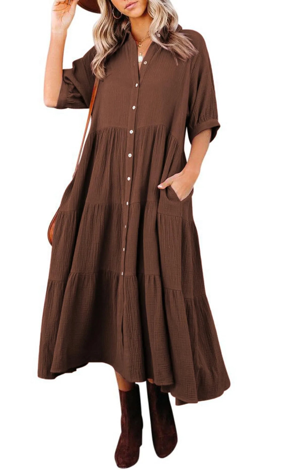 Elavita - Klara - Midi dress with pockets
