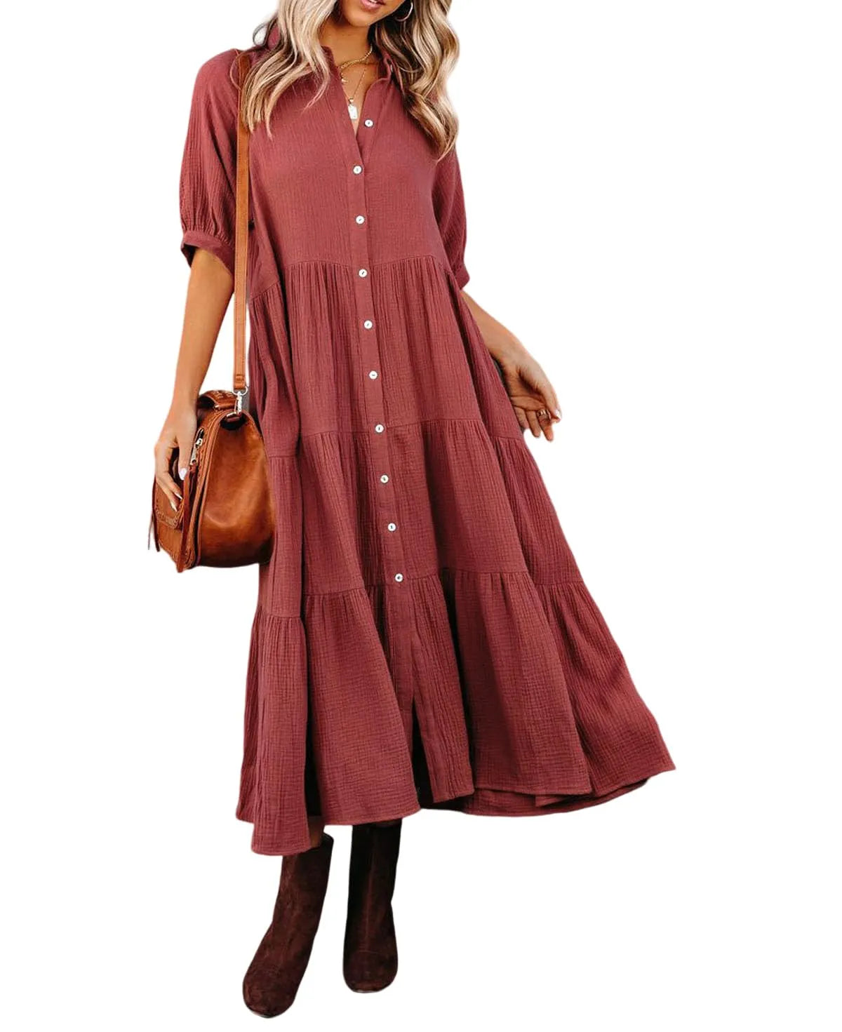 Elavita - Klara - Midi dress with pockets