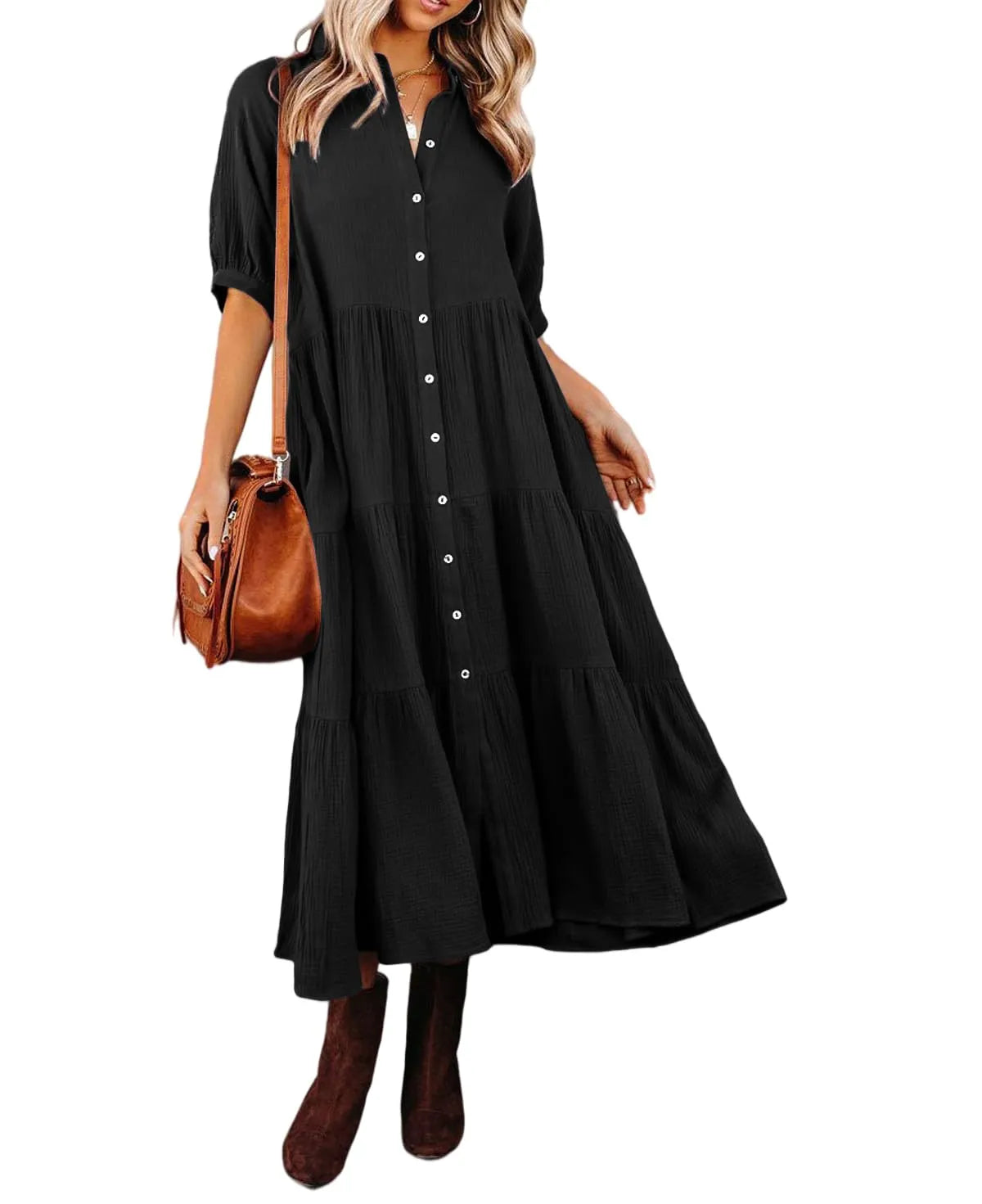 Elavita - Klara - Midi dress with pockets