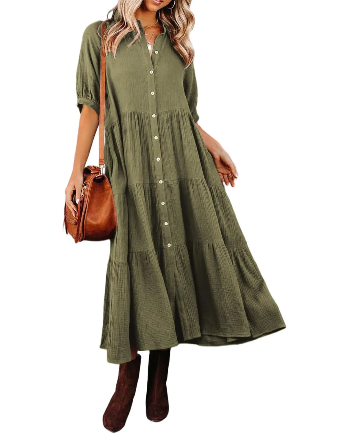 Elavita - Klara - Midi dress with pockets